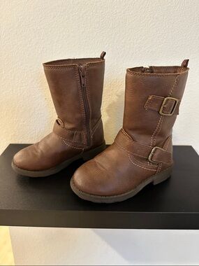 T8 Carter's Brown Kids Riding Boots
